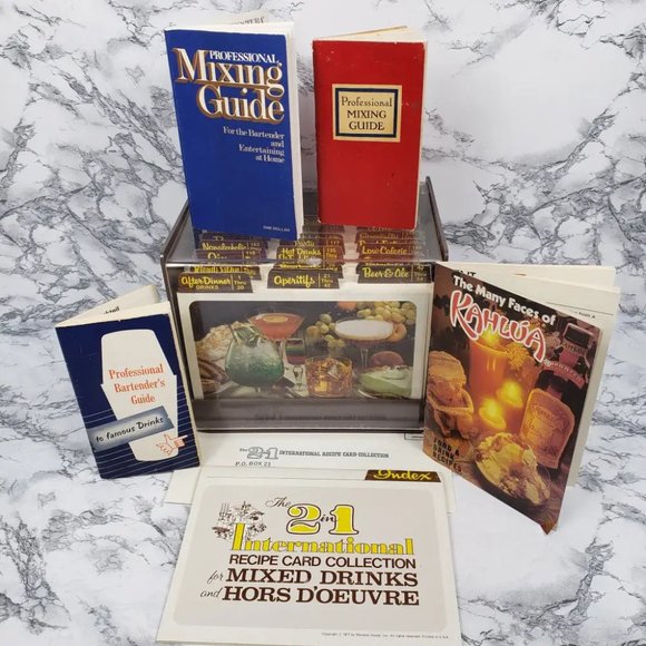 Complete Mixed Drink and Hors D'Oeuvre Guide Set Vintage - Picture 2 of 12